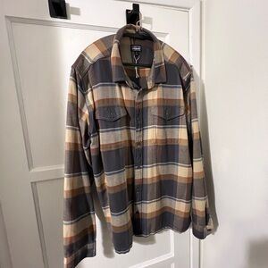 Plaid Button-Up Shirt